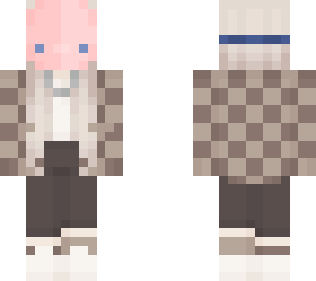 my cousins skin with an axolotl mask