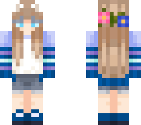 my minecraft sona but bluee
