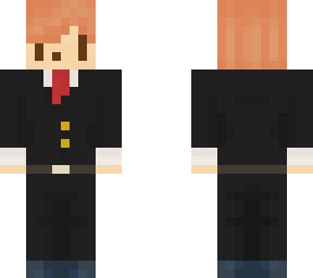 orange bob with a suit layer