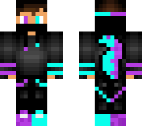 purple / blue boy brown skin