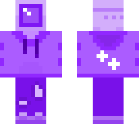 purple computer head