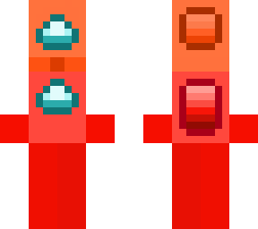 red with mini crewmate