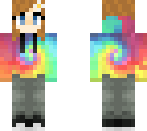 tie dye flower girl