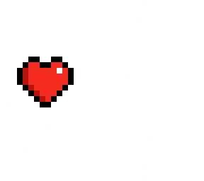 a minecraft heart!