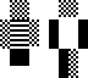 black and white checkboard