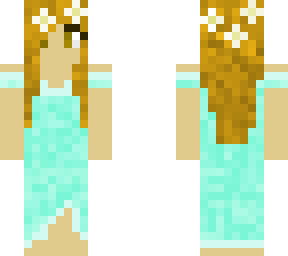 blue dress flower girl