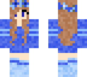 blue version of flower girl
