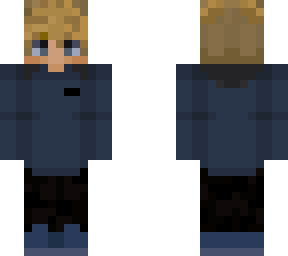 boy with blue hoodie