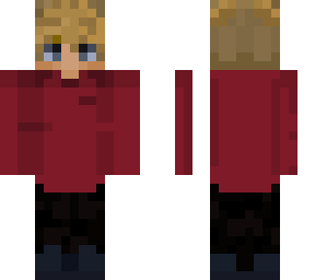 boy with red hoodie