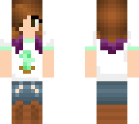 brown to purple ombre hair cactus shirt