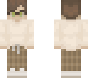 cream pastel boy with glasses