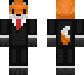 fox in a dark suit