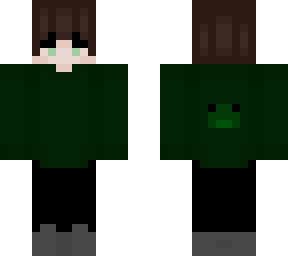 green hoodie frog boy