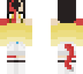half red dragon girl
