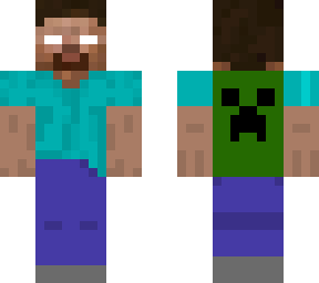 herobrine with a creeper cape