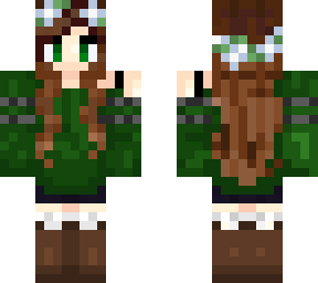 mayemperess green sweater- recolored skin