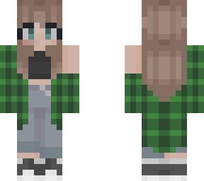 old green flannel skin