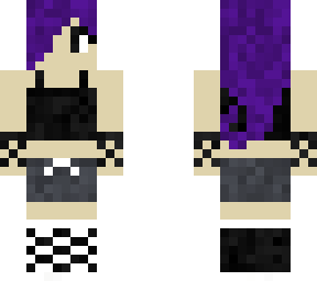 purple hair punk girl