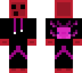 red slime with a axolotl on back