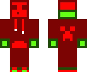 red slime with green hands