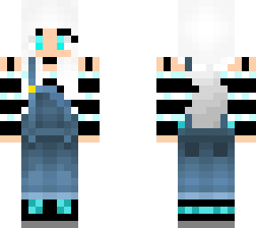 snow fox in overalls