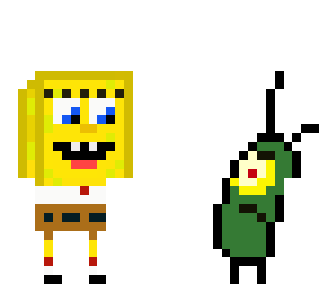 spongebob and plakton