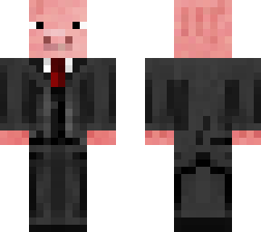 weird suited pig