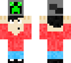 a kid holding my creeper head!