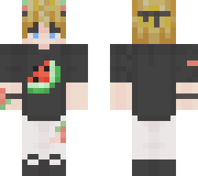 blonde watermelon boy