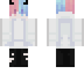 blue and pink