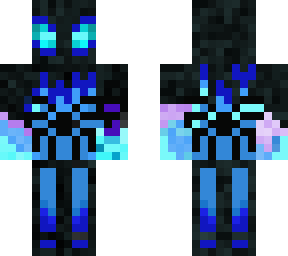 blue flamed spider-man