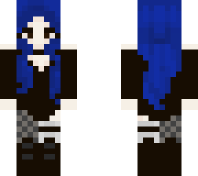 blue haired goth