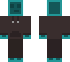 blue slime with hoodie