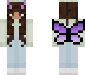 brown butterfly girl
