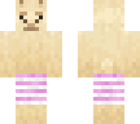 cream llama in his swim trunks (fixed)