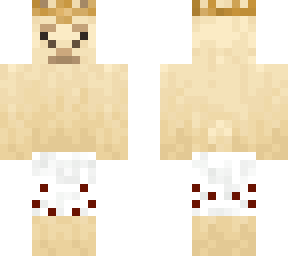 cream llama with a crown