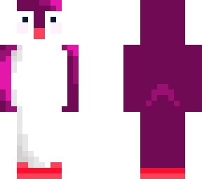 cute penguin purple