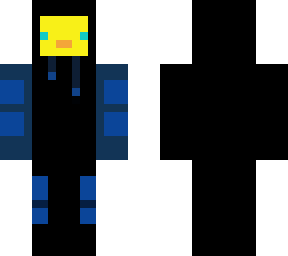 doomduckieskin (duck in black and blue hoodie) original by : absolutegod