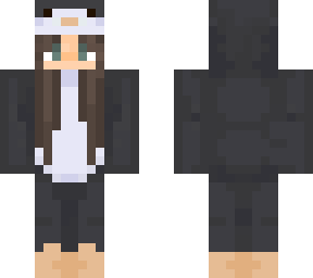 girl in a penguin onesie