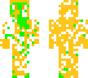 glitchy orange