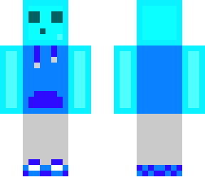 light blue slime skin
