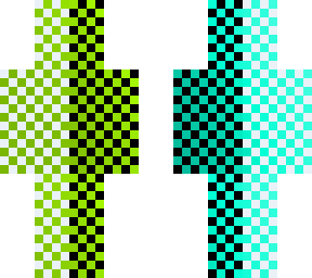 neon colour block grid