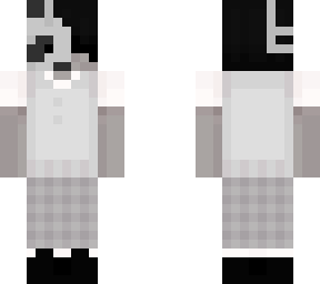 panda mask in white suit