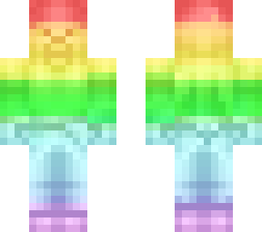 pastel steve! aka rainbow light steve!