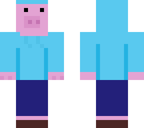 pig with hoodie