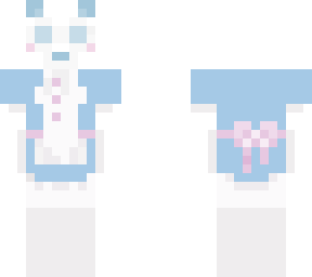 pink and blue panda maid