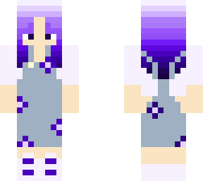 purple gradient dungarees