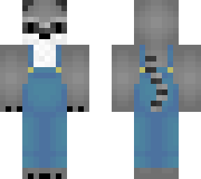 raccoon overalls