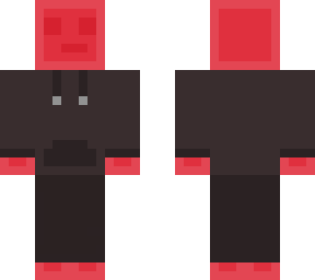red slime in hoodie
