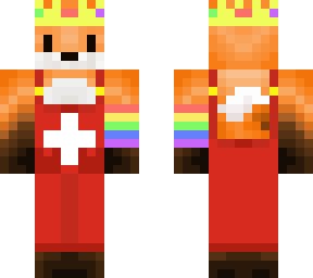 switzerland fox farmer w/ crown and rainbow armband